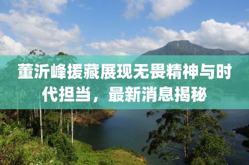 董沂峰援藏展現(xiàn)無畏精神與時代擔(dān)當(dāng)，最新消息揭秘