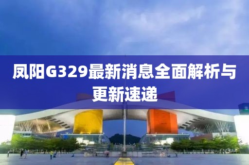 鳳陽G329最新消息全面解析與更新速遞