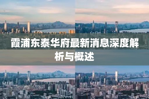 霞浦東泰華府最新消息深度解析與概述