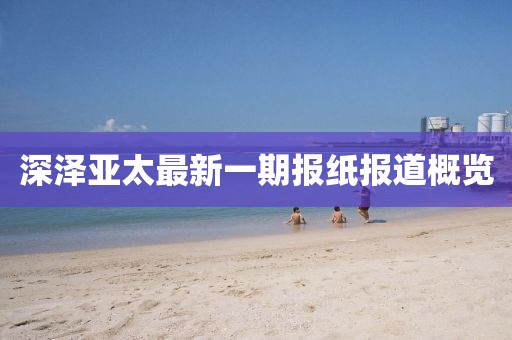深澤亞太最新一期報紙報道概覽