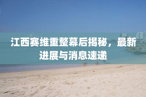 江西賽維重整幕后揭秘，最新進(jìn)展與消息速遞
