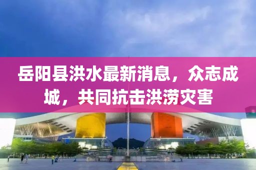 岳陽縣洪水最新消息，眾志成城，共同抗擊洪澇災(zāi)害