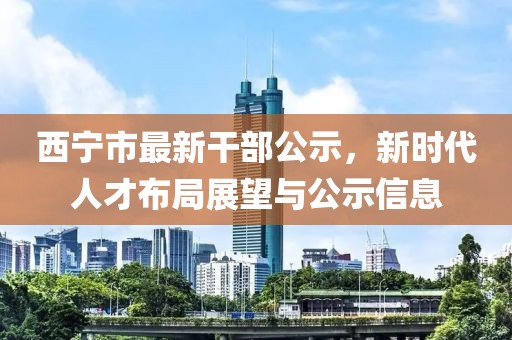 西寧市最新干部公示，新時(shí)代人才布局展望與公示信息