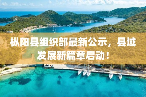 樅陽(yáng)縣組織部最新公示，縣域發(fā)展新篇章啟動(dòng)！
