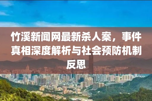 竹溪新聞網(wǎng)最新殺人案，事件真相深度解析與社會預(yù)防機(jī)制反思