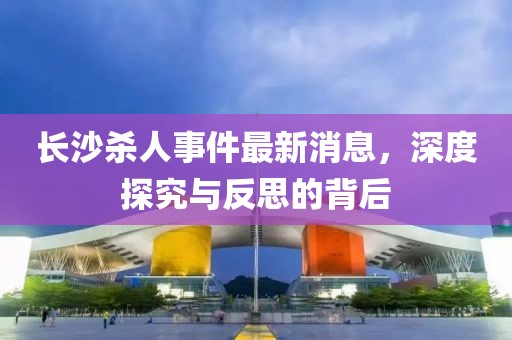 長沙殺人事件最新消息，深度探究與反思的背后