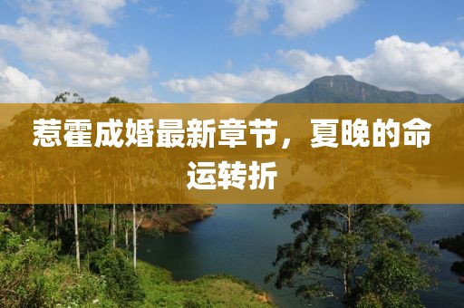 惹霍成婚最新章節(jié)，夏晚的命運(yùn)轉(zhuǎn)折