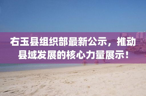 右玉縣組織部最新公示，推動縣域發(fā)展的核心力量展示！
