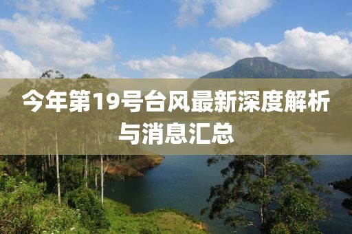 今年第19號(hào)臺(tái)風(fēng)最新深度解析與消息匯總