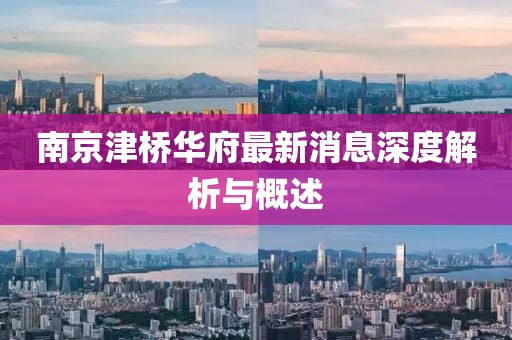 南京津橋華府最新消息深度解析與概述