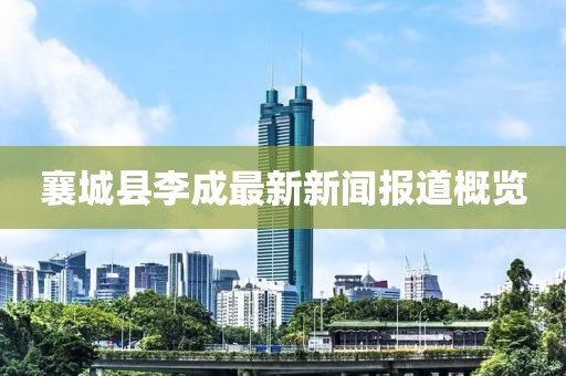 襄城縣李成最新新聞報道概覽
