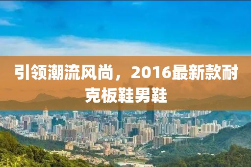 引領(lǐng)潮流風(fēng)尚，2016最新款耐克板鞋男鞋