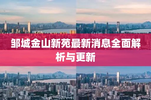 鄒城金山新苑最新消息全面解析與更新