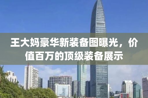 王大媽豪華新裝備圖曝光，價值百萬的頂級裝備展示