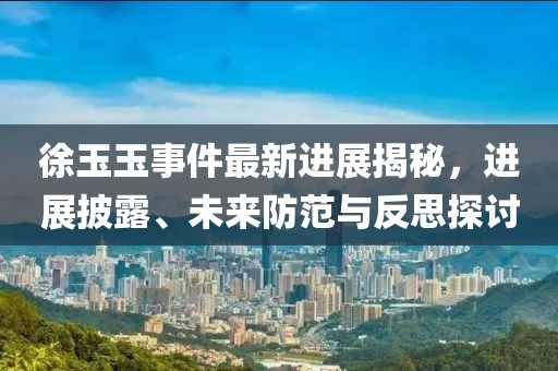 徐玉玉事件最新進(jìn)展揭秘，進(jìn)展披露、未來防范與反思探討