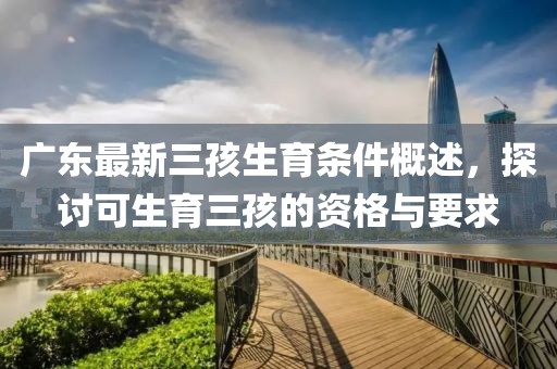 廣東最新三孩生育條件概述，探討可生育三孩的資格與要求