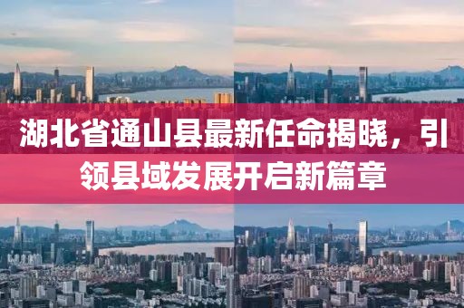 湖北省通山縣最新任命揭曉，引領(lǐng)縣域發(fā)展開啟新篇章