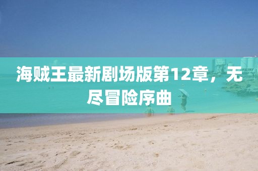 海賊王最新劇場(chǎng)版第12章，無(wú)盡冒險(xiǎn)序曲