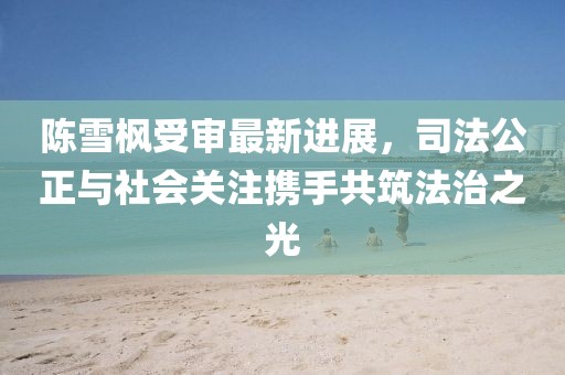 陳雪楓受審最新進(jìn)展，司法公正與社會關(guān)注攜手共筑法治之光