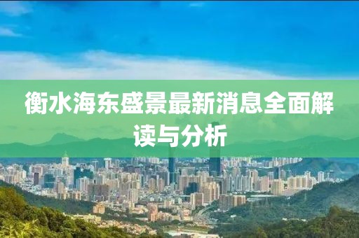 衡水海東盛景最新消息全面解讀與分析