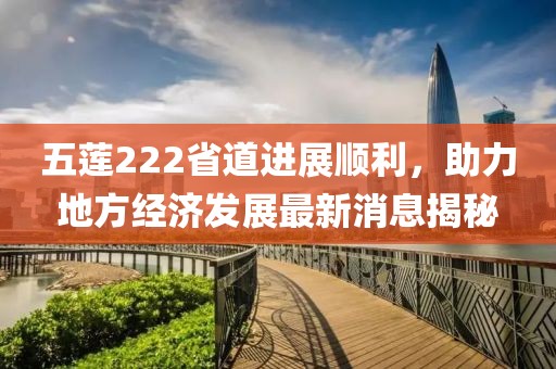 五蓮222省道進(jìn)展順利，助力地方經(jīng)濟(jì)發(fā)展最新消息揭秘
