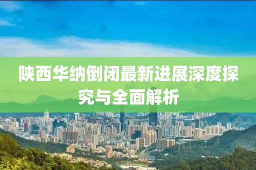 陜西華納倒閉最新進(jìn)展深度探究與全面解析