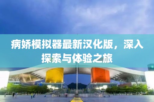 病嬌模擬器最新漢化版，深入探索與體驗(yàn)之旅