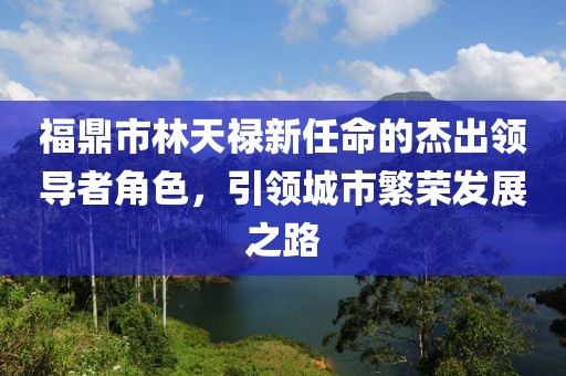 福鼎市林天祿新任命的杰出領(lǐng)導(dǎo)者角色，引領(lǐng)城市繁榮發(fā)展之路