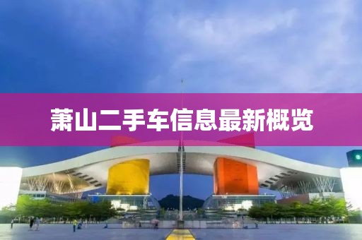 蕭山二手車信息最新概覽