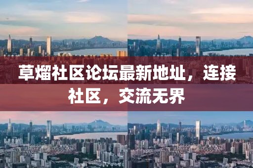 草熘社區(qū)論壇最新地址，連接社區(qū)，交流無(wú)界