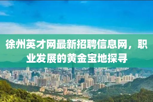 徐州英才網(wǎng)最新招聘信息網(wǎng)，職業(yè)發(fā)展的黃金寶地探尋