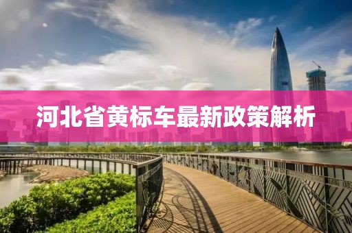 河北省黃標(biāo)車(chē)最新政策解析