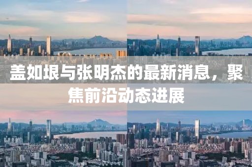 蓋如垠與張明杰的最新消息，聚焦前沿動(dòng)態(tài)進(jìn)展