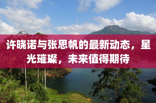許曉諾與張思帆的最新動態(tài)，星光璀璨，未來值得期待