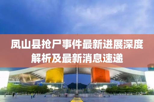 鳳山縣搶尸事件最新進(jìn)展深度解析及最新消息速遞