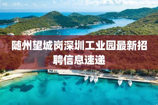 隨州望城崗深圳工業(yè)園最新招聘信息速遞