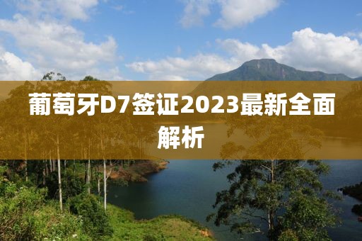 葡萄牙D7簽證2023最新全面解析