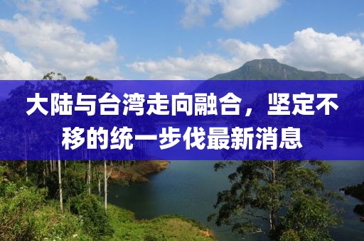 大陸與臺灣走向融合，堅定不移的統(tǒng)一步伐最新消息
