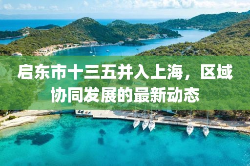 啟東市十三五并入上海，區(qū)域協(xié)同發(fā)展的最新動態(tài)