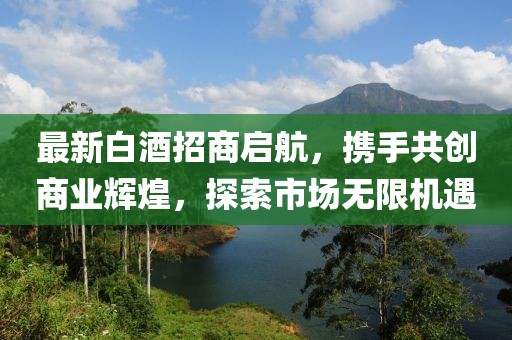 最新白酒招商啟航，攜手共創(chuàng)商業(yè)輝煌，探索市場無限機遇