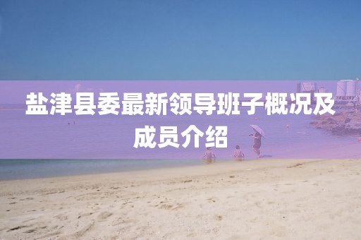 鹽津縣委最新領(lǐng)導(dǎo)班子概況及成員介紹