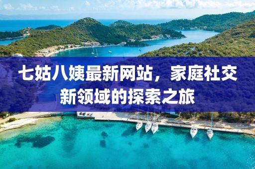 七姑八姨最新網(wǎng)站，家庭社交新領(lǐng)域的探索之旅