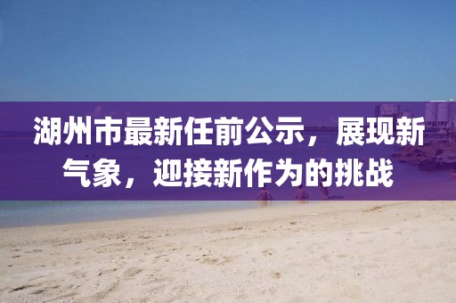 湖州市最新任前公示，展現(xiàn)新氣象，迎接新作為的挑戰(zhàn)