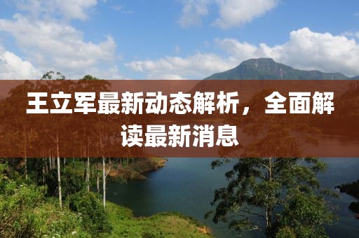 王立軍最新動(dòng)態(tài)解析，全面解讀最新消息