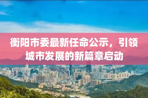 衡陽市委最新任命公示，引領城市發(fā)展的新篇章啟動