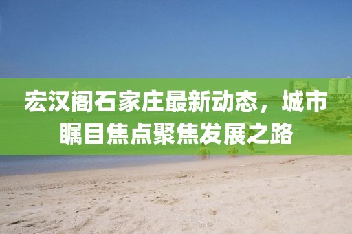 宏漢閣石家莊最新動(dòng)態(tài)，城市矚目焦點(diǎn)聚焦發(fā)展之路
