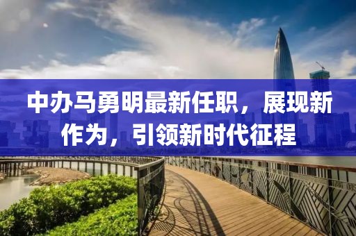 中辦馬勇明最新任職，展現(xiàn)新作為，引領新時代征程