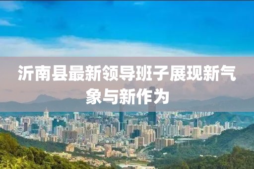沂南縣最新領(lǐng)導(dǎo)班子展現(xiàn)新氣象與新作為