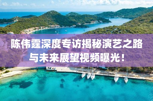 陳偉霆深度專訪揭秘演藝之路與未來展望視頻曝光！