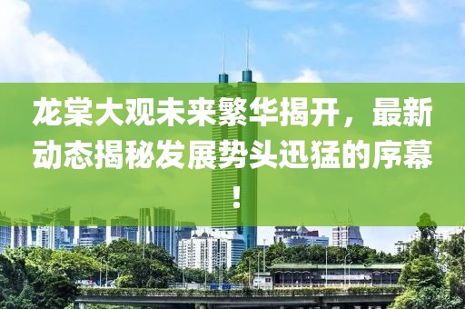 龍?zhí)拇笥^未來(lái)繁華揭開，最新動(dòng)態(tài)揭秘發(fā)展勢(shì)頭迅猛的序幕！